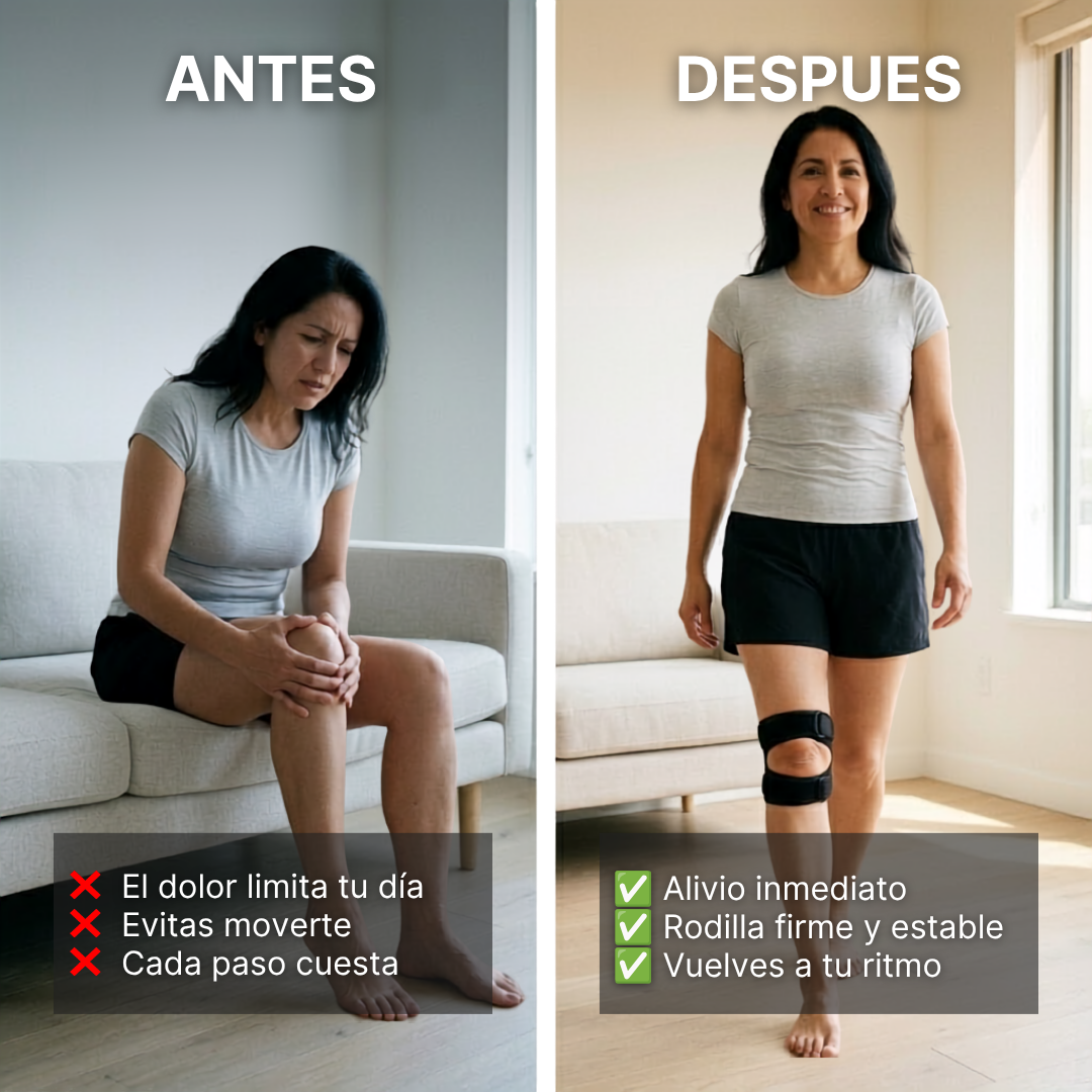 IronKnee - Protección doble para quienes no pueden parar